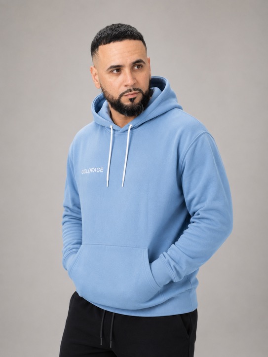 Light Blue hoodie — Front